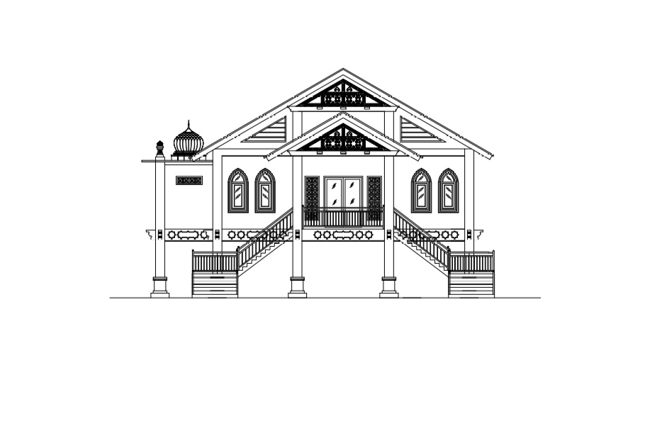 Gambar Rencana Pembangunan Gedung Balai Desa Gampong Alue Bili